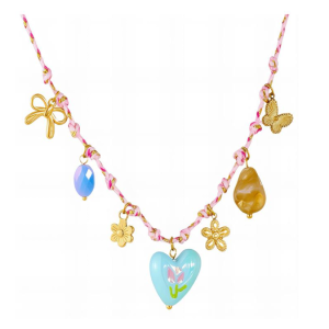 Whimsical Bloom Charm Necklace